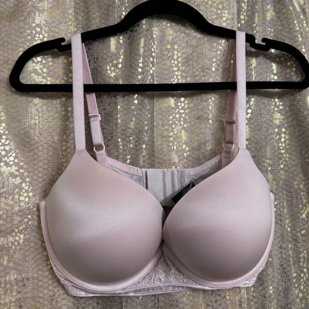 Victorias Secret Very Sexy Padded Push Up Bra Light Pink Mauve 38D